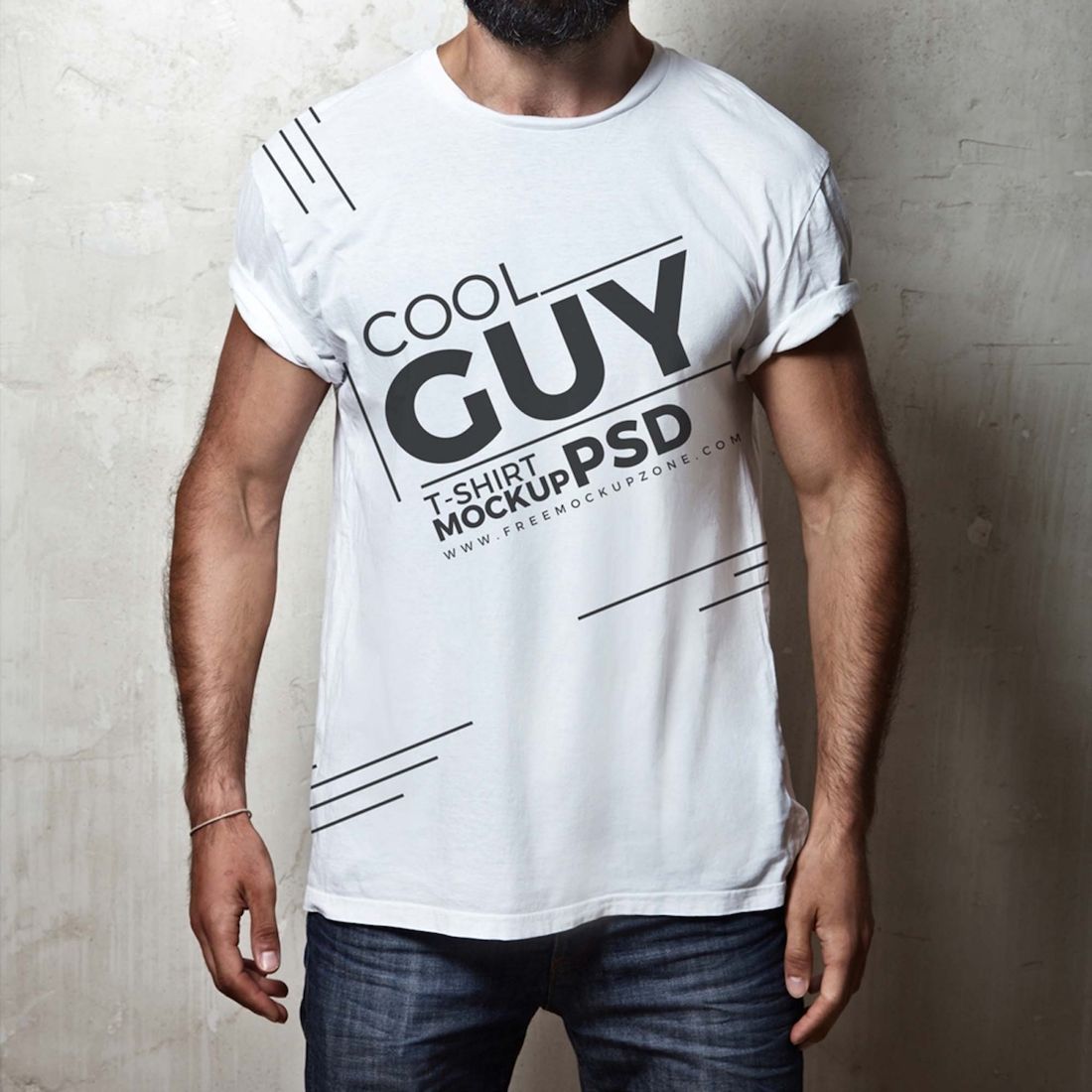 Maquette de t-shirt homme