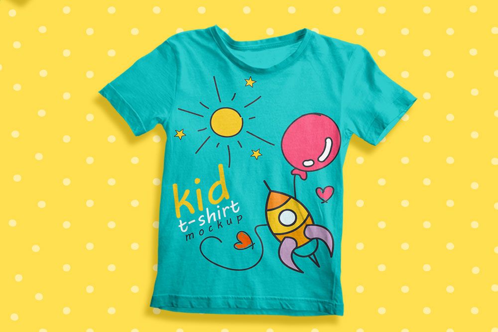 maquette gratuite de tshirt pour enfants pour les marques d'enfants