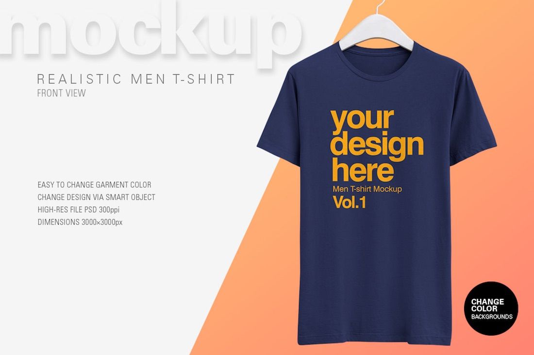 modèle psd de t-shirt pour hommes téléchargement gratuit