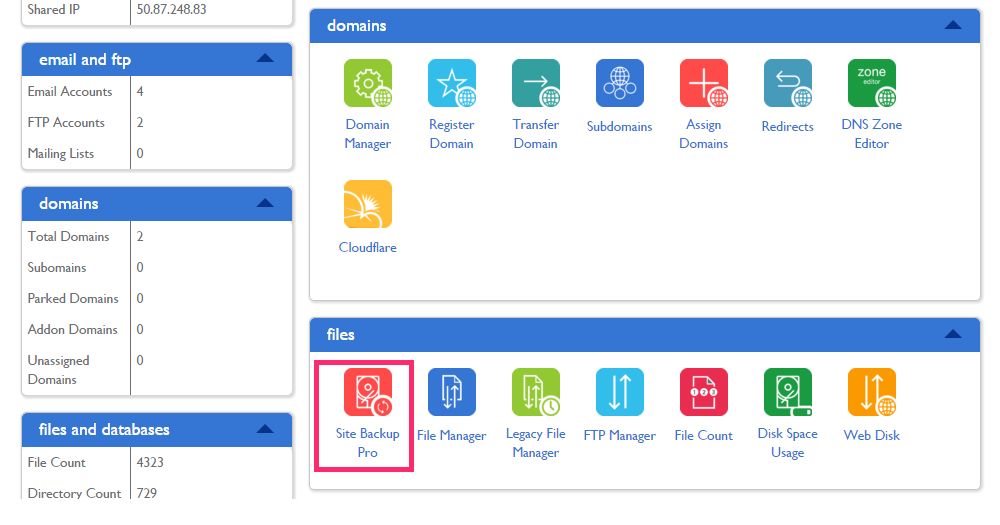 Passa a Site Backup Pro