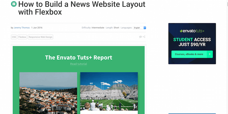 Cara Membuat Tata Letak Situs Web Berita dengan Flexbox