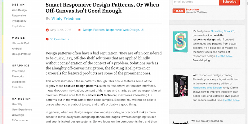 Pola Desain Responsif Cerdas, Atau Saat Off-Canvas Tidak Cukup Baik