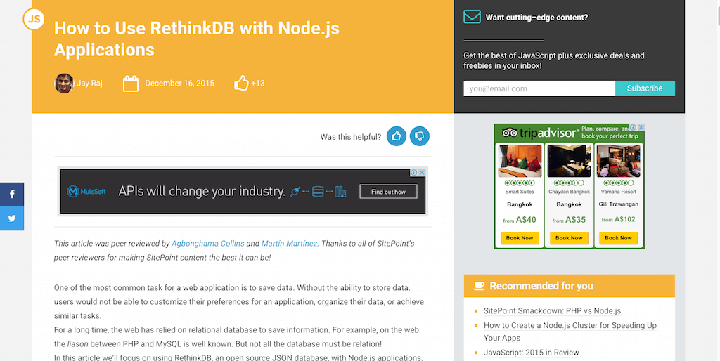 Jak korzystać z RethinkDB z aplikacjami Node.js