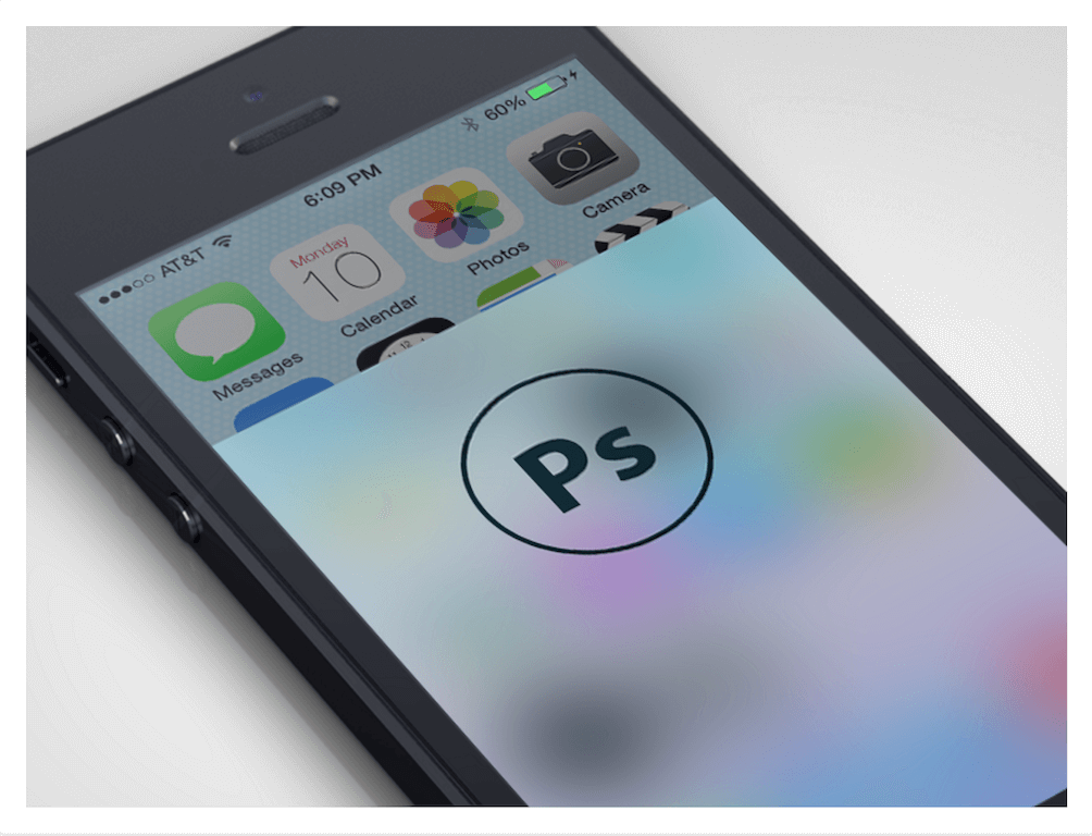 Rozmycie iOS7 — akcja Photoshop