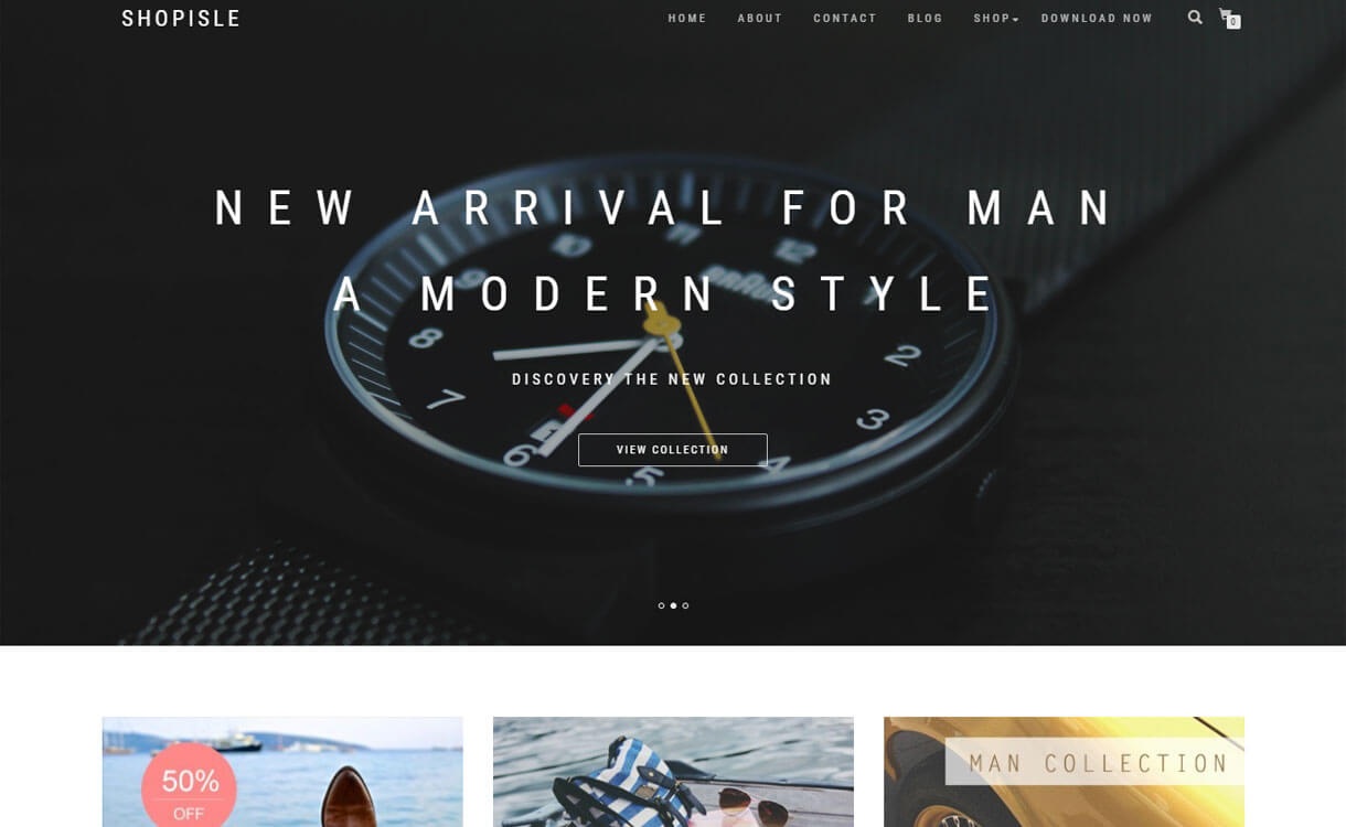 10+ migliori temi gratuiti per eCommerce/Negozio online/WooCommerce per WordPress per il 2022 ShopIsle - Best Free WordPress eCommerce WooCommerce Themes