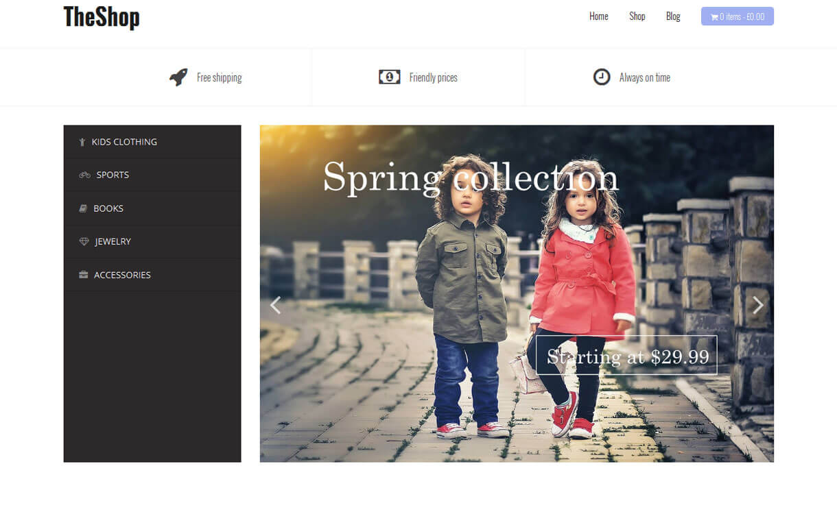10+ migliori temi gratuiti per eCommerce/Negozio online/WooCommerce per WordPress per il 2022 The Shop - Best Free WordPress eCommerce WooCommerce Themes