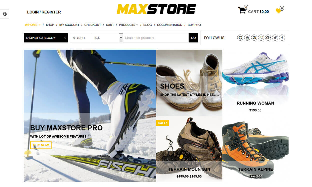 10+ migliori temi gratuiti per eCommerce/Negozio online/WooCommerce per WordPress per il 2022 MaxStore - Best Free WordPress eCommerce WooCommerce Themes