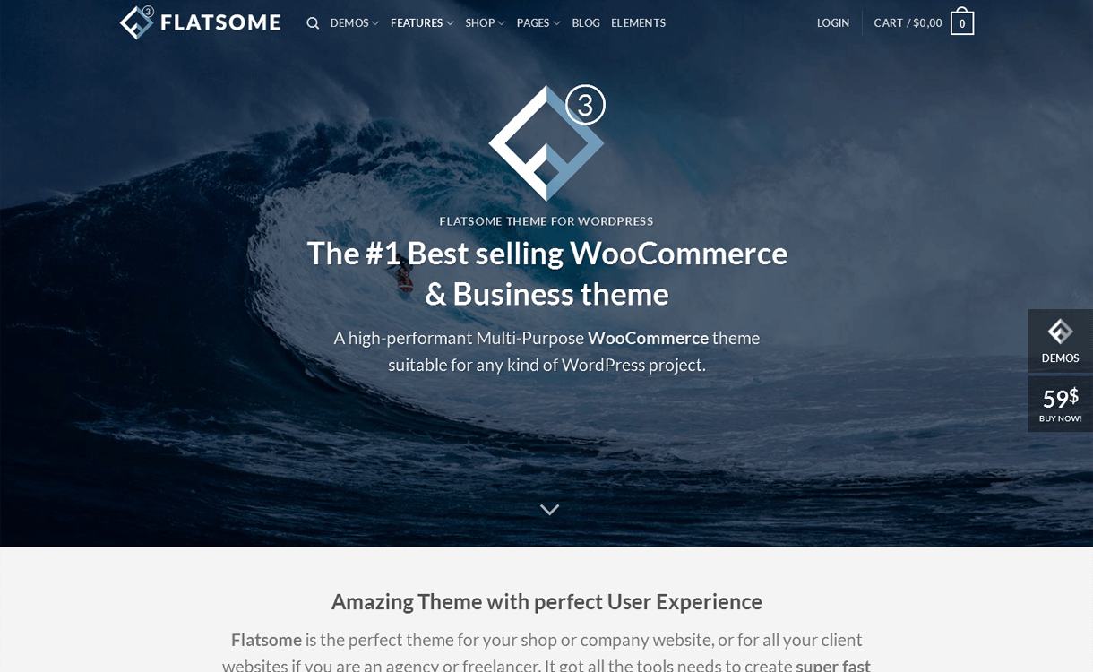 20+ I migliori temi premium per eCommerce/WooCommerce/Negozio online di WordPress 2022 Flatsome- Best Premium WordPress eCommerce/WooCommerce/Online Store Themes