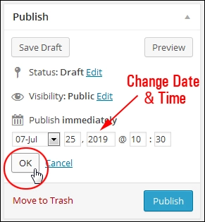 WP 게시물을 예약하는 방법 Scheduling Your Posts In WP