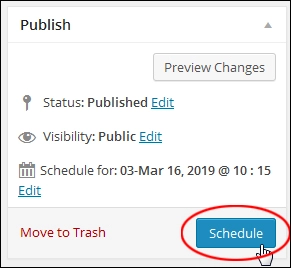 WP에서 블로그 게시물 예약하기 How To Schedule WordPress Blog Posts