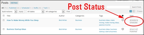 WP 게시물을 예약하는 방법 How To Schedule WordPress Blog Posts