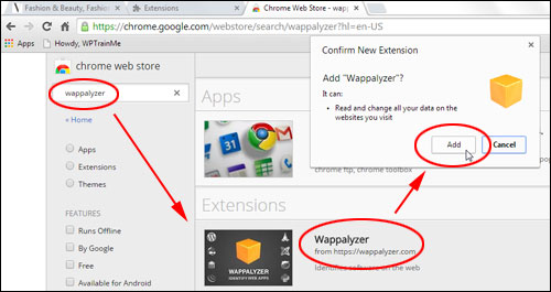 Wappalyzer - Extensão do navegador da Web (Firefox / Chrome)