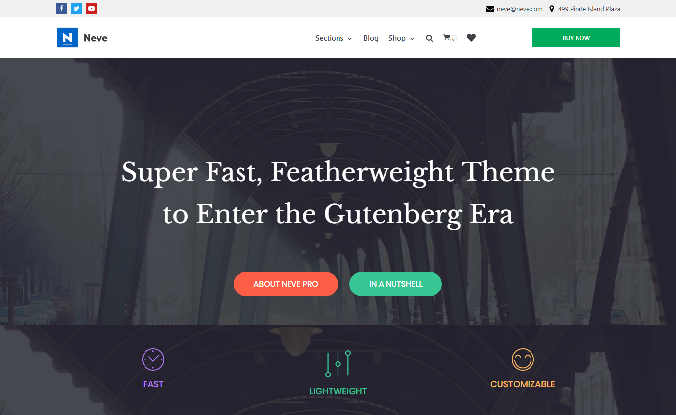15+ migliori temi premium per una pagina WordPress 2022 Neve WordPress Theme