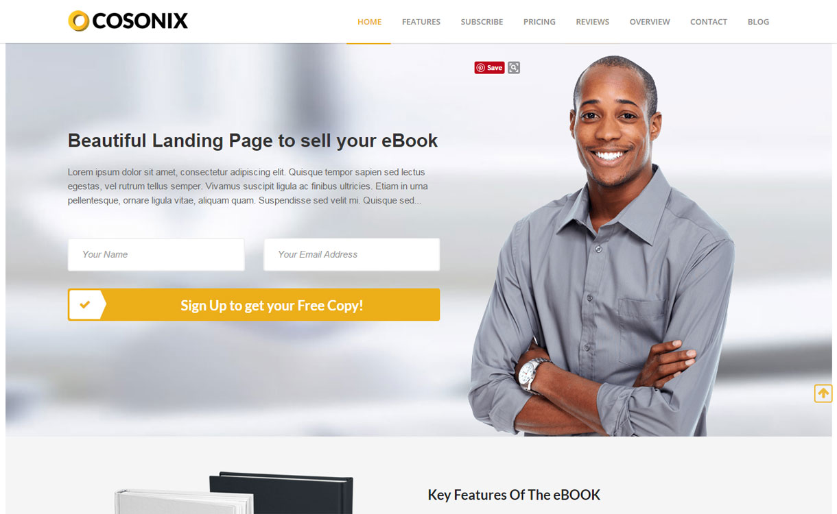 15+ migliori temi premium per una pagina WordPress 2022 Cosonix - Best Premium WordPress One-Page Themes 2017