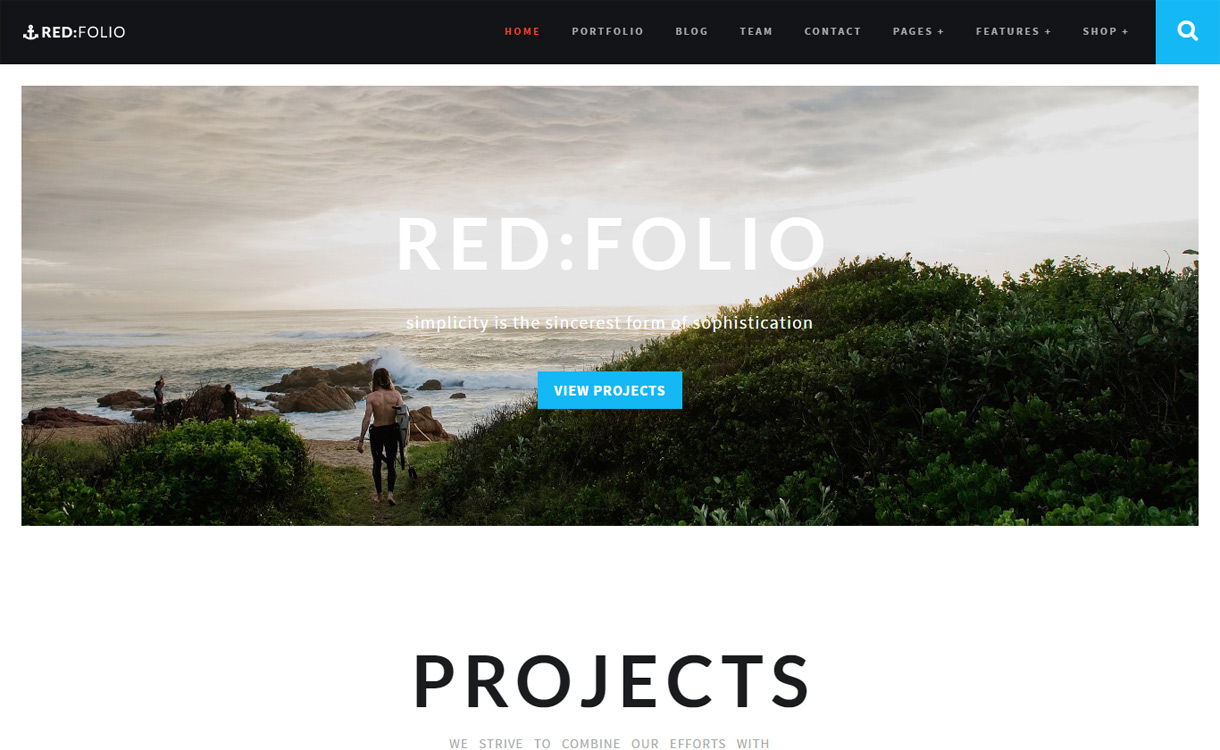 15+ migliori temi premium per una pagina WordPress 2022 RedFolio - Best Premium WordPress One-Page Themes 2017