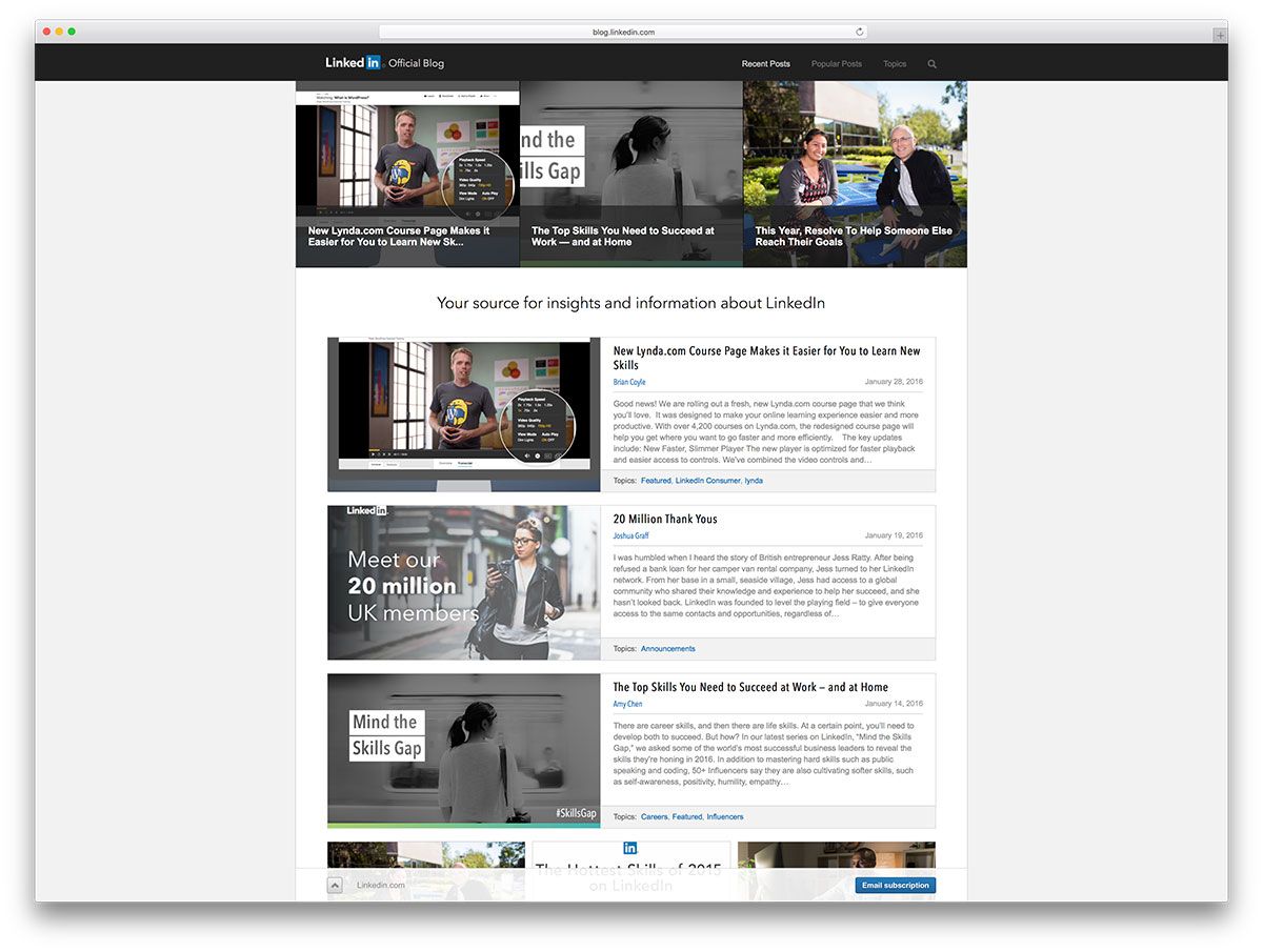 LinkedIn-blog-powered-by-wordpress