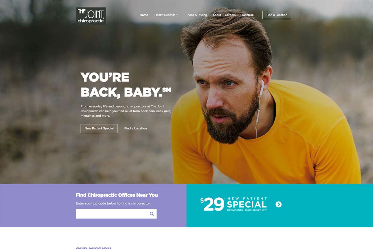 Situs web Chiropractic Bersama