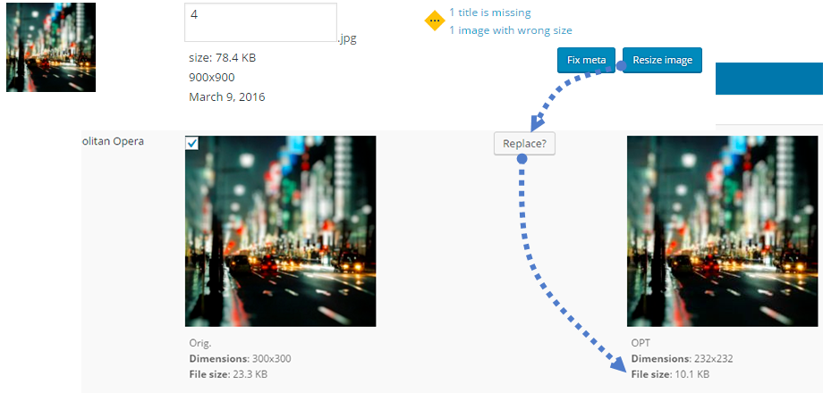 WP Meta SEO - Una soluzione SEO completa per siti Web WordPress WP Meta SEO Feature - Image Resize