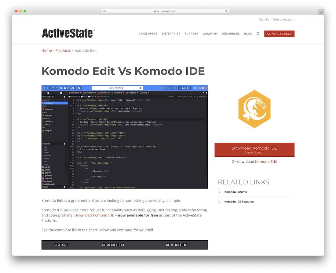Webデザイナーのためのkomodo編集コードエディタ
