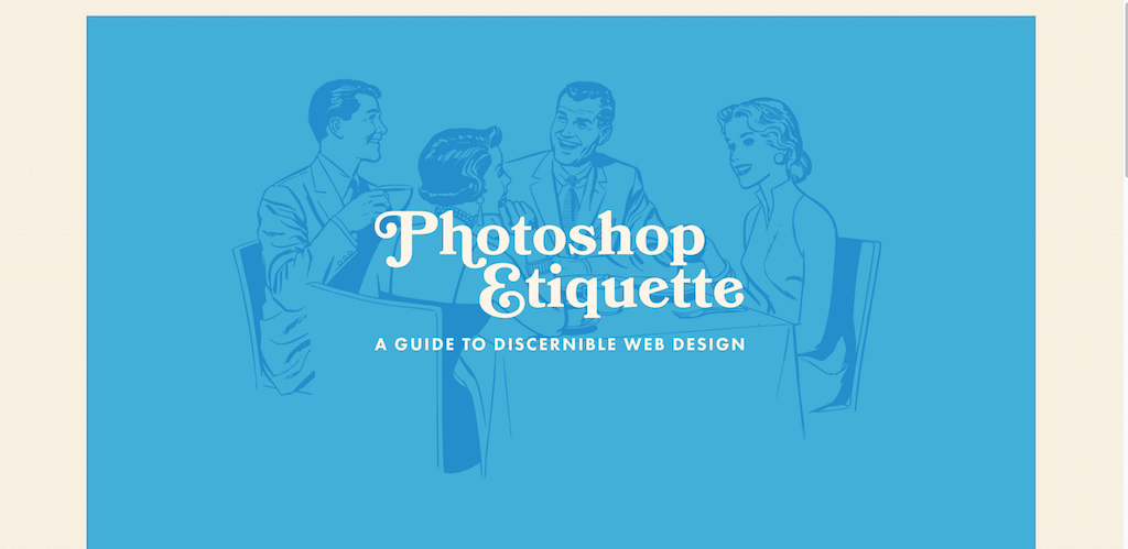 Photoshop 礼仪 可识别网页设计指南