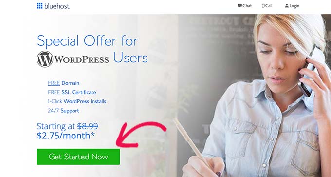 Iniziare con il sito Web personale su Bluehost