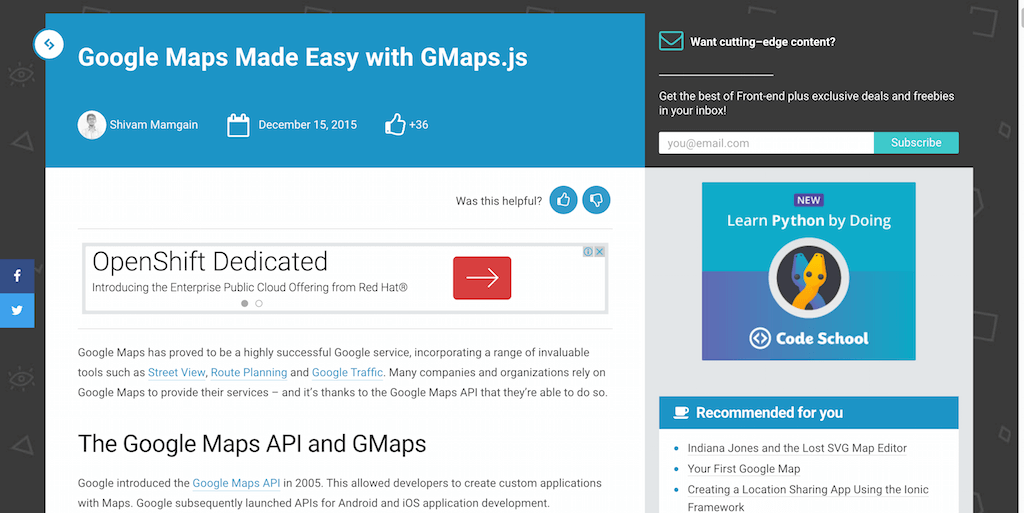GMaps.js로 쉽게 만드는 Google 지도