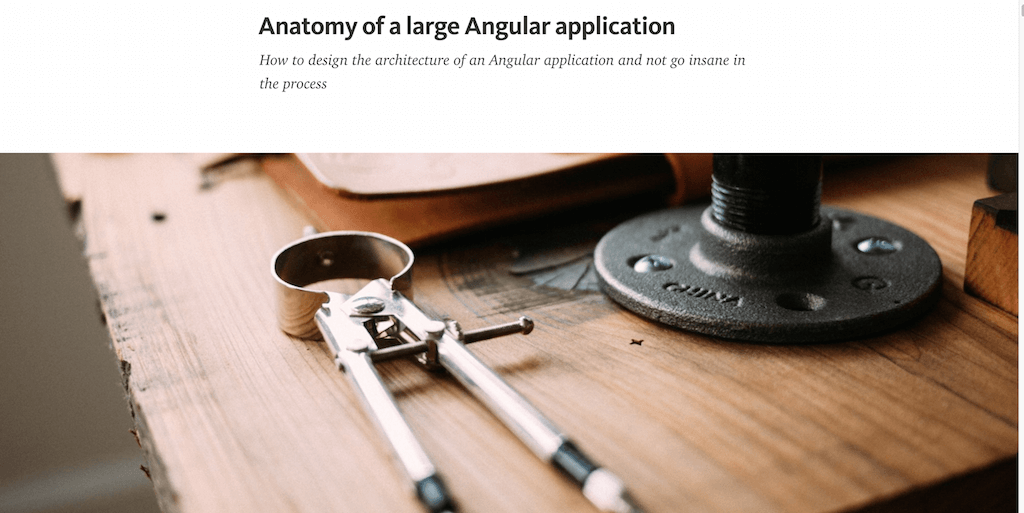 대규모 Angular 애플리케이션의 구조 — Medium