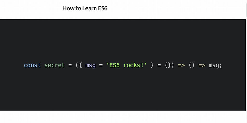 ES6 배우기 — JavaScript 장면 — Medium