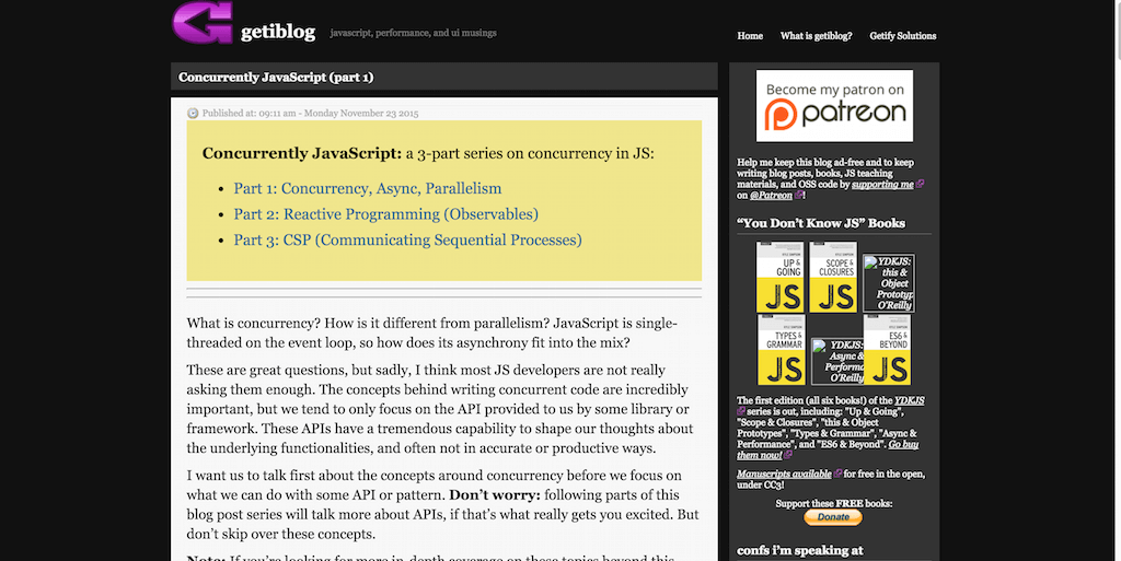 동시에 JavaScript 1 getiblog