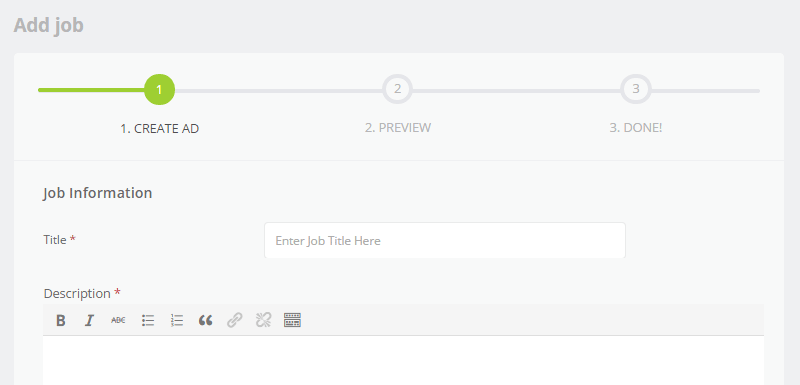 WPJobBoardジョブフォームの追加