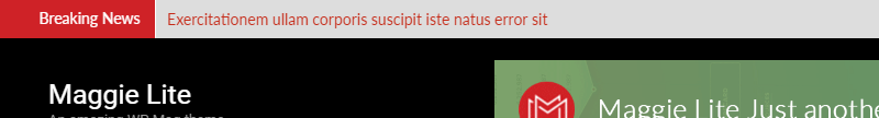 Maggie Lite: tema gratuito per la rivista WordPress con funzionalità premium Ticker - Maggie lite