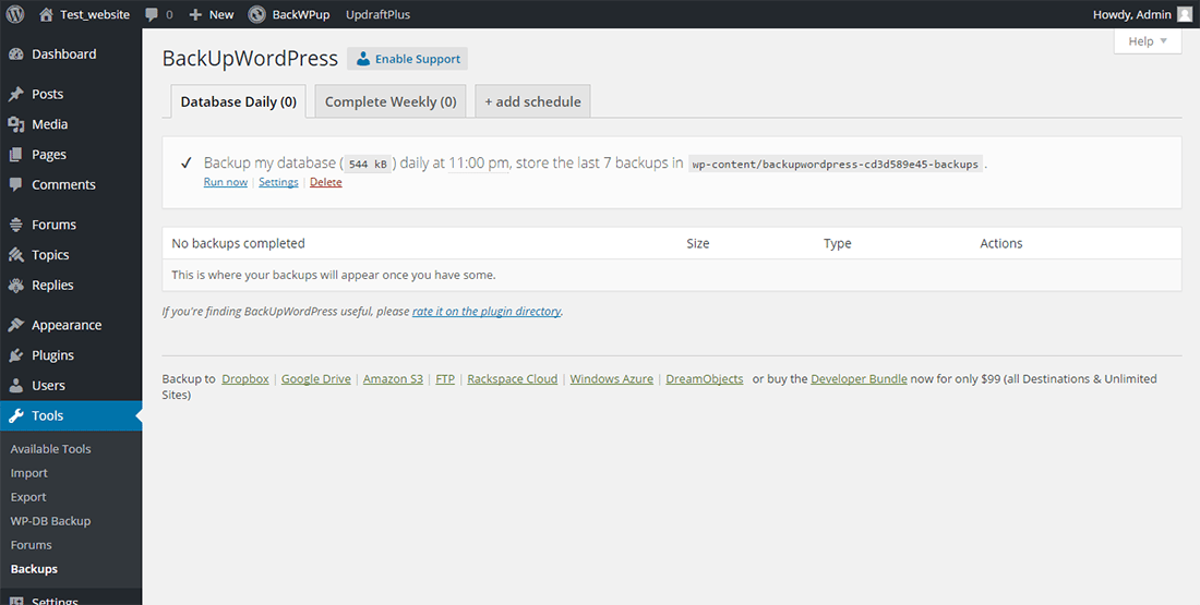 backupwordpress