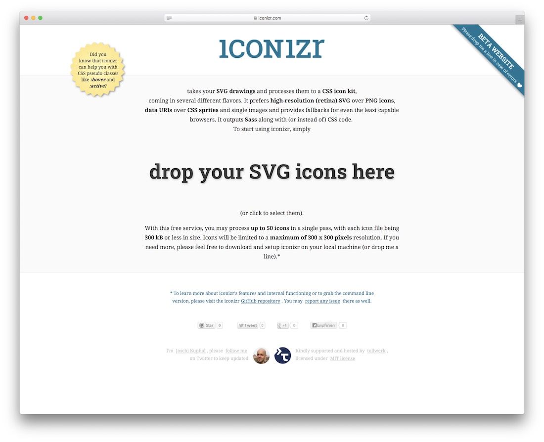 svg図面からcssアイコンへのiconizr