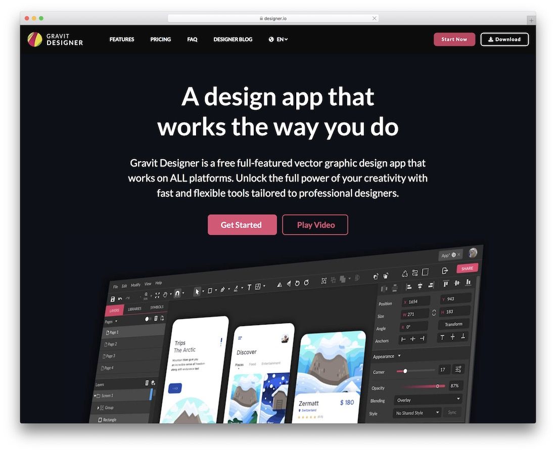 gravit DesignerFreeSVGエディター