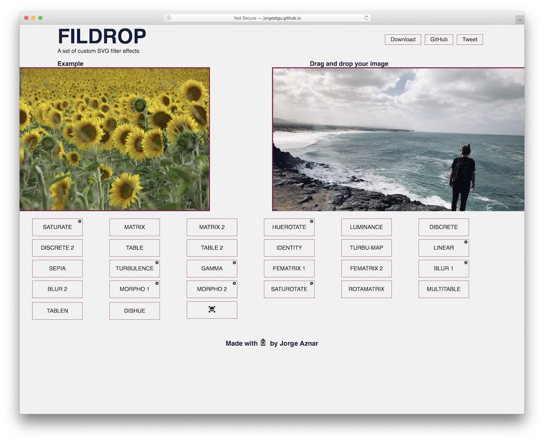 fildropsvgフィルターツール