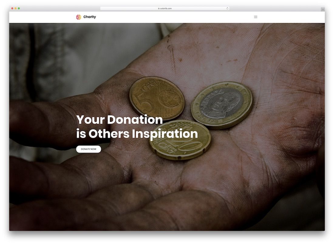 charytatywny bezpłatny szablon strony kościoła non-profit