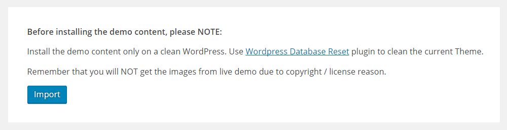 咨询 WordPress 主题评论 - 演示导入
