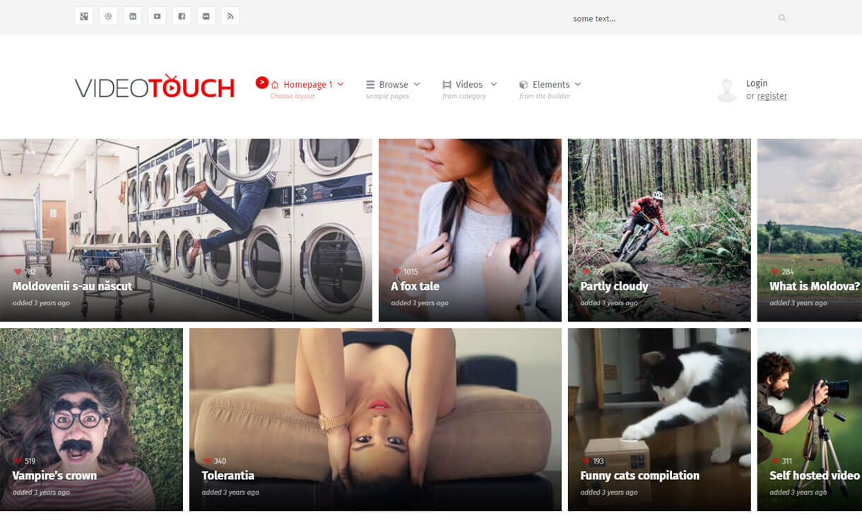 15+ migliori temi video WordPress reattivi 2022 VideoTouch - Best WordPress Video Theme
