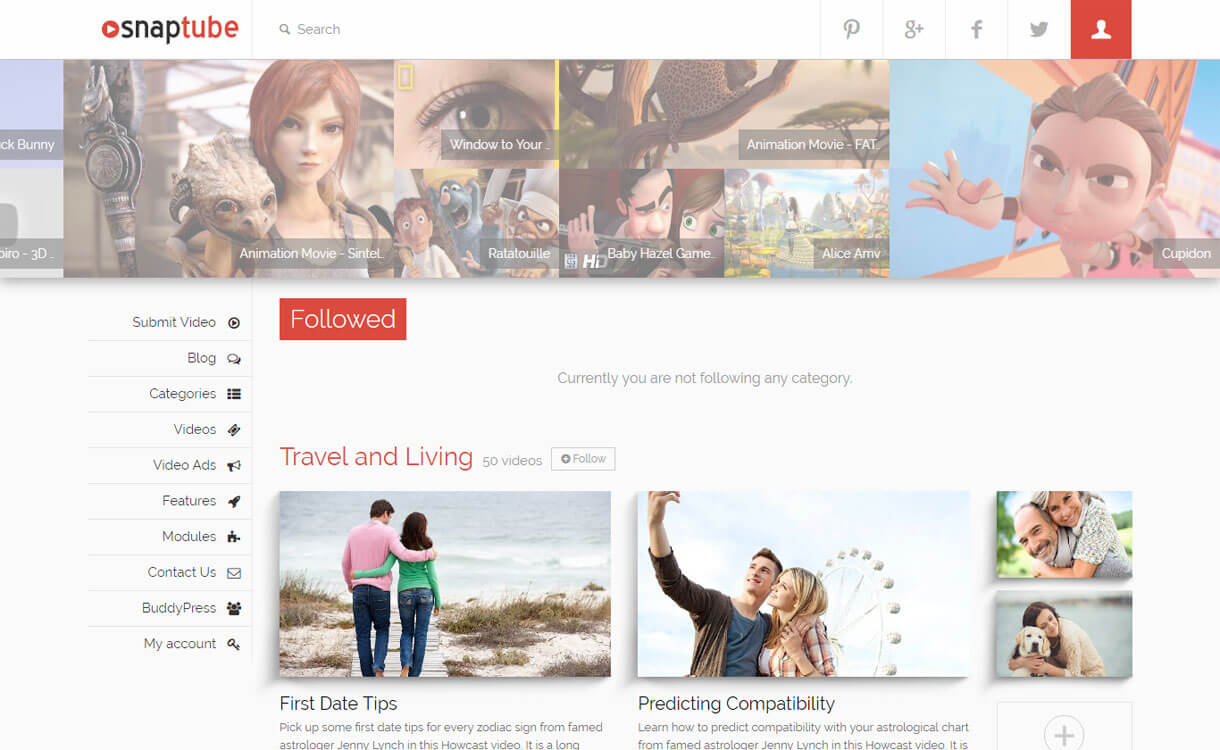 15+ migliori temi video WordPress reattivi 2022 SnapTube - Best WordPress Video Theme