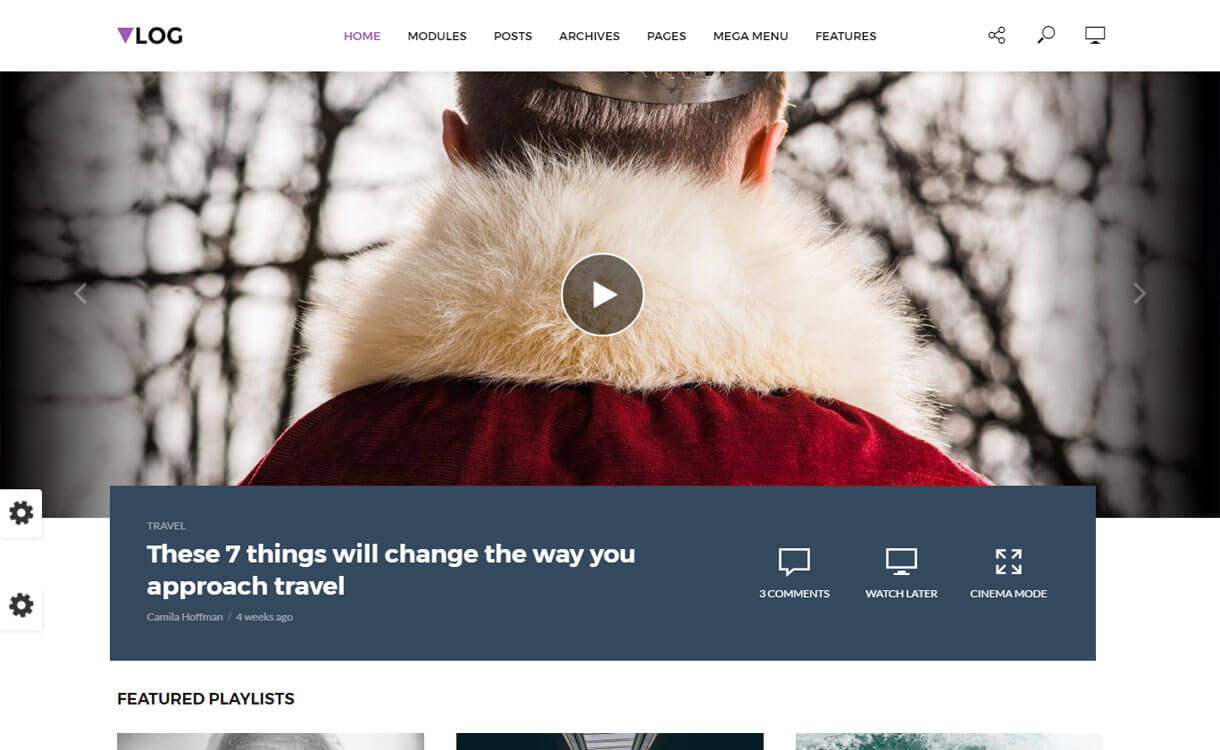 15+ migliori temi video WordPress reattivi 2022 Vlog - Best WordPress Video Theme