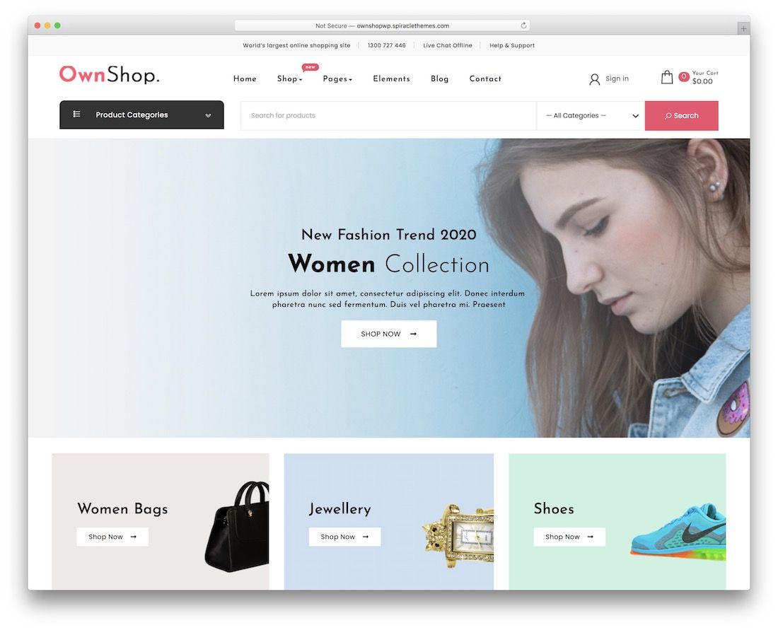 自己的商店免费 woocommerce wordpress 主题