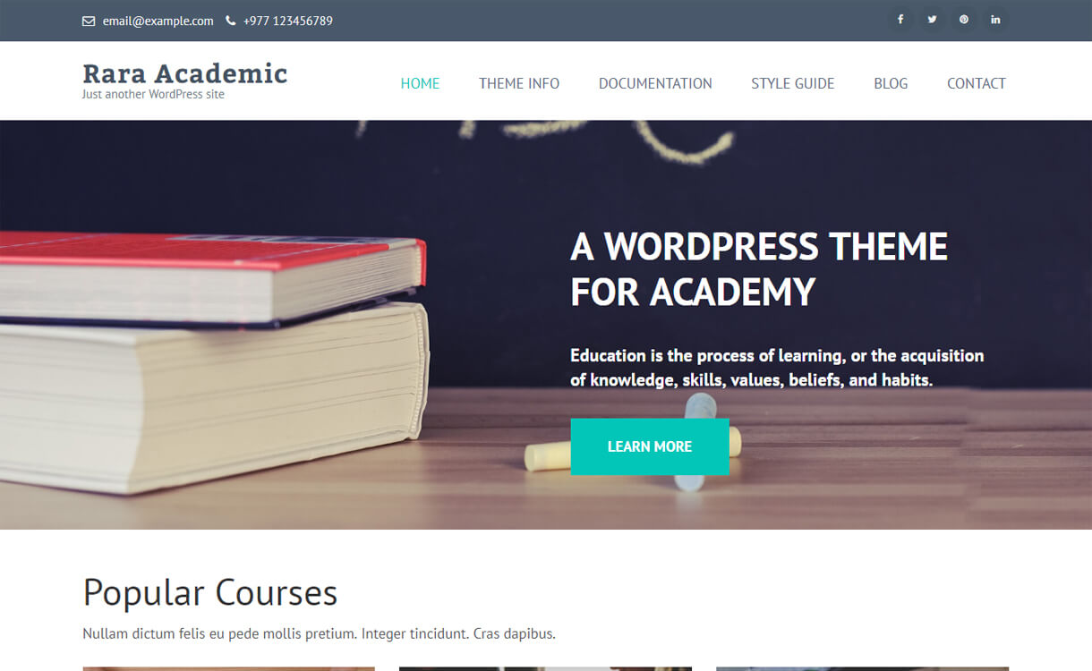 Oltre 30 migliori temi WordPress gratuiti per l'istruzione 2022 Rara Academic-Best Free Education WordPress Themes 2018