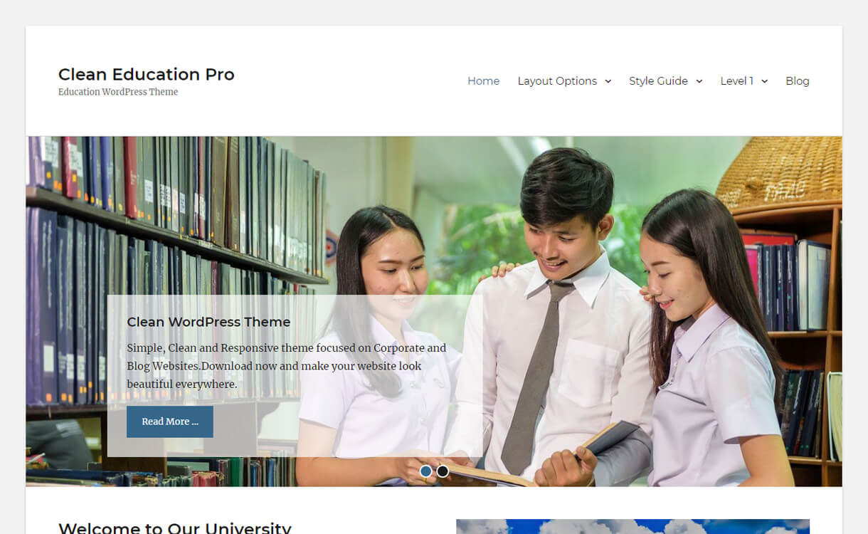 Oltre 30 migliori temi WordPress gratuiti per l'istruzione 2022 Clean Education-Best Free Education WordPress Themes 2018
