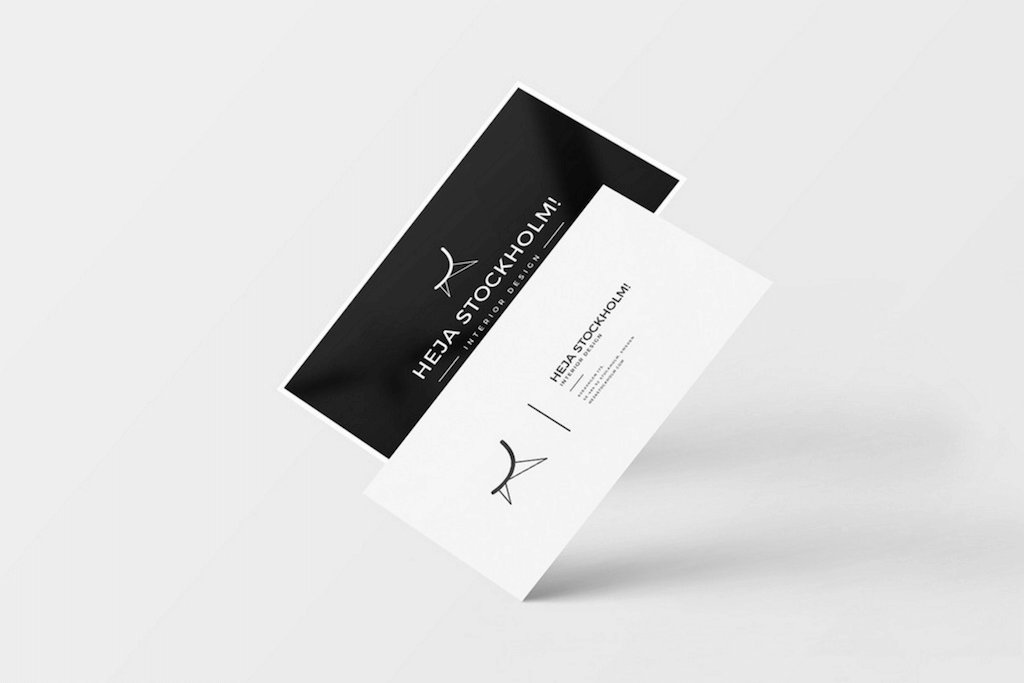Tarjetas de visita limpias de CreativeBooster