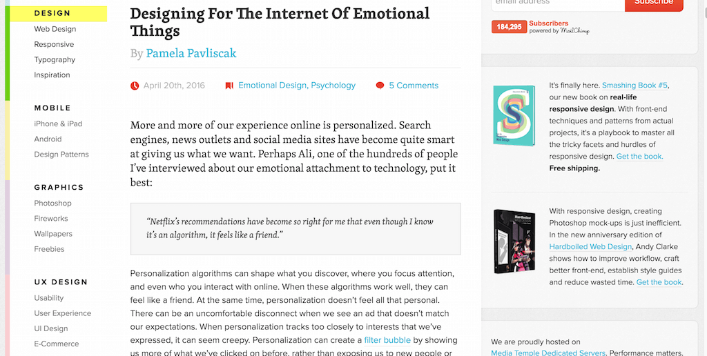 Projetando para a Internet das Coisas Emocionais