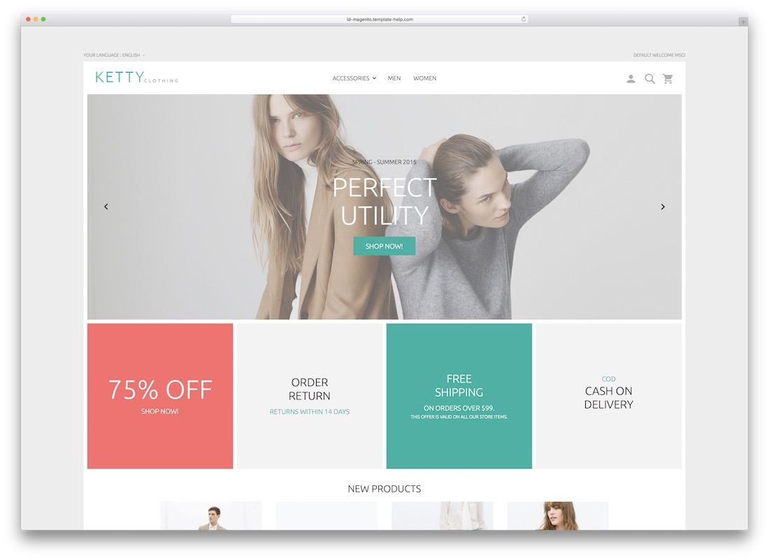凯蒂 magento 模板