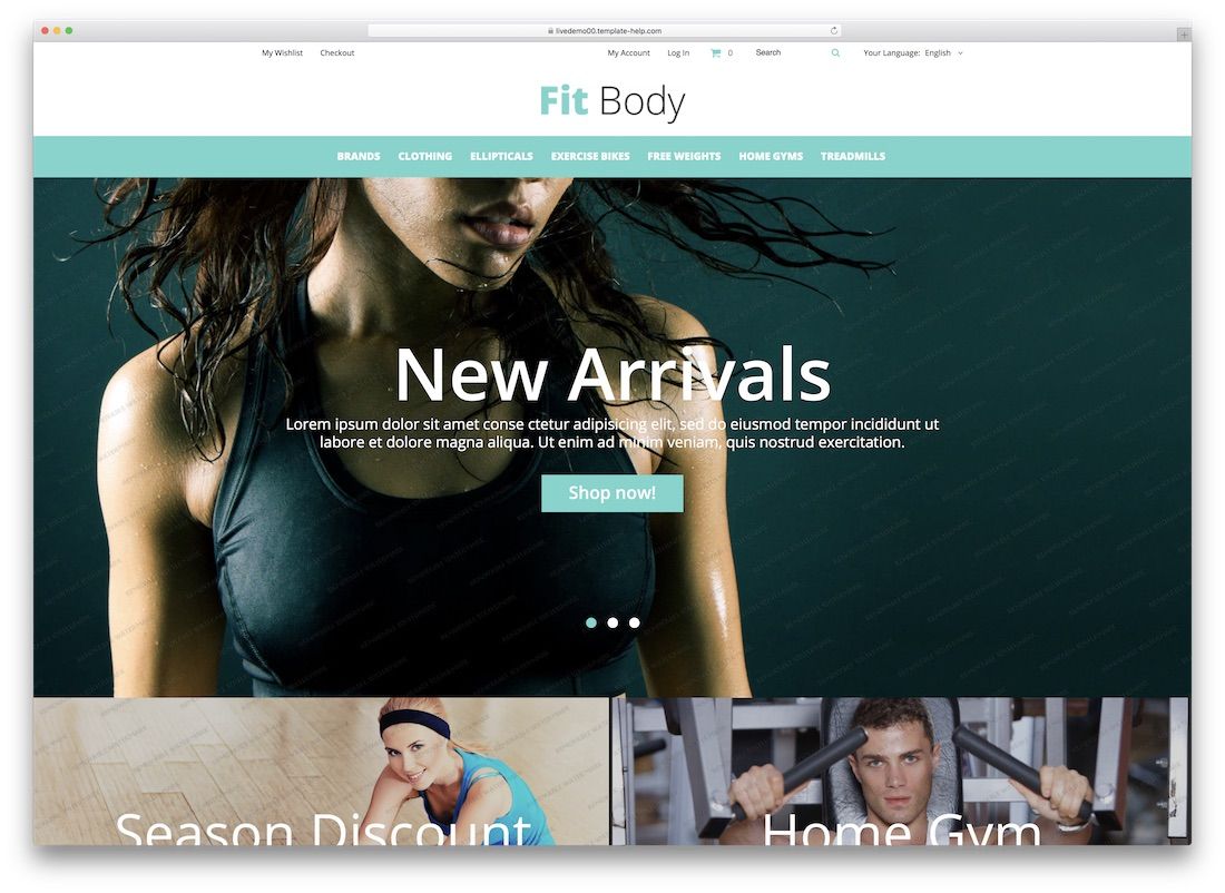 fitbody magento 模板