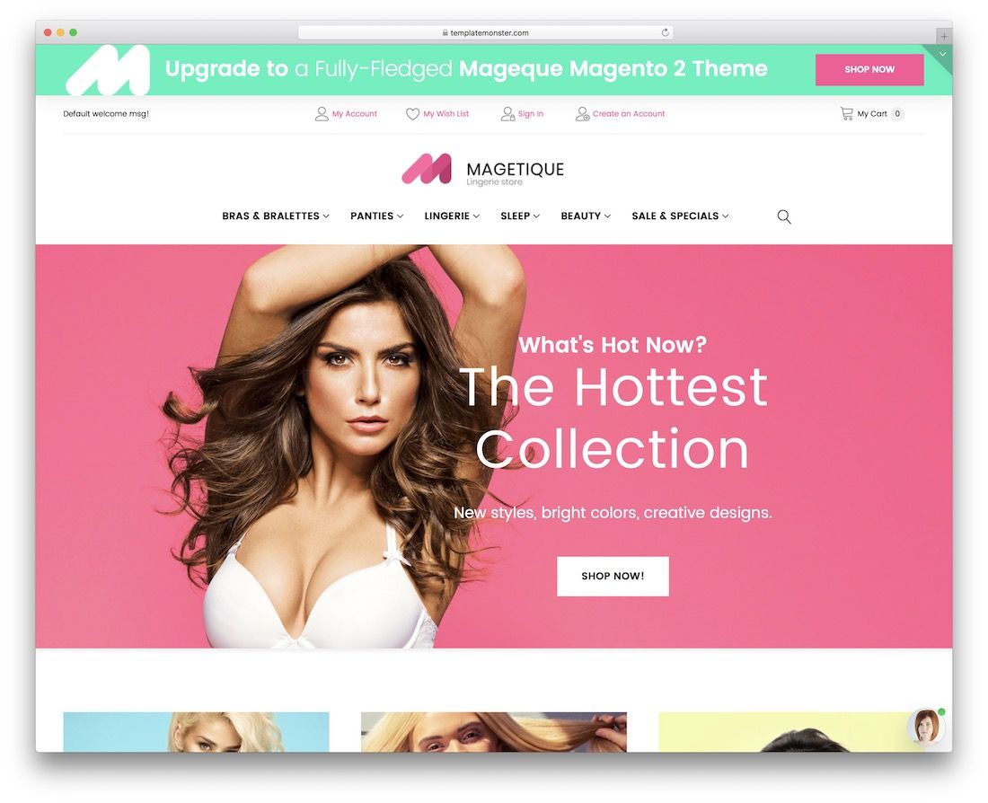 magetique 免费的 magento 模板