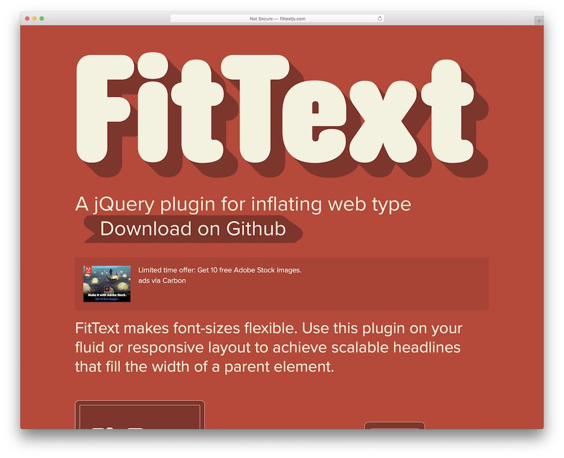 fittextウェブデザインツール