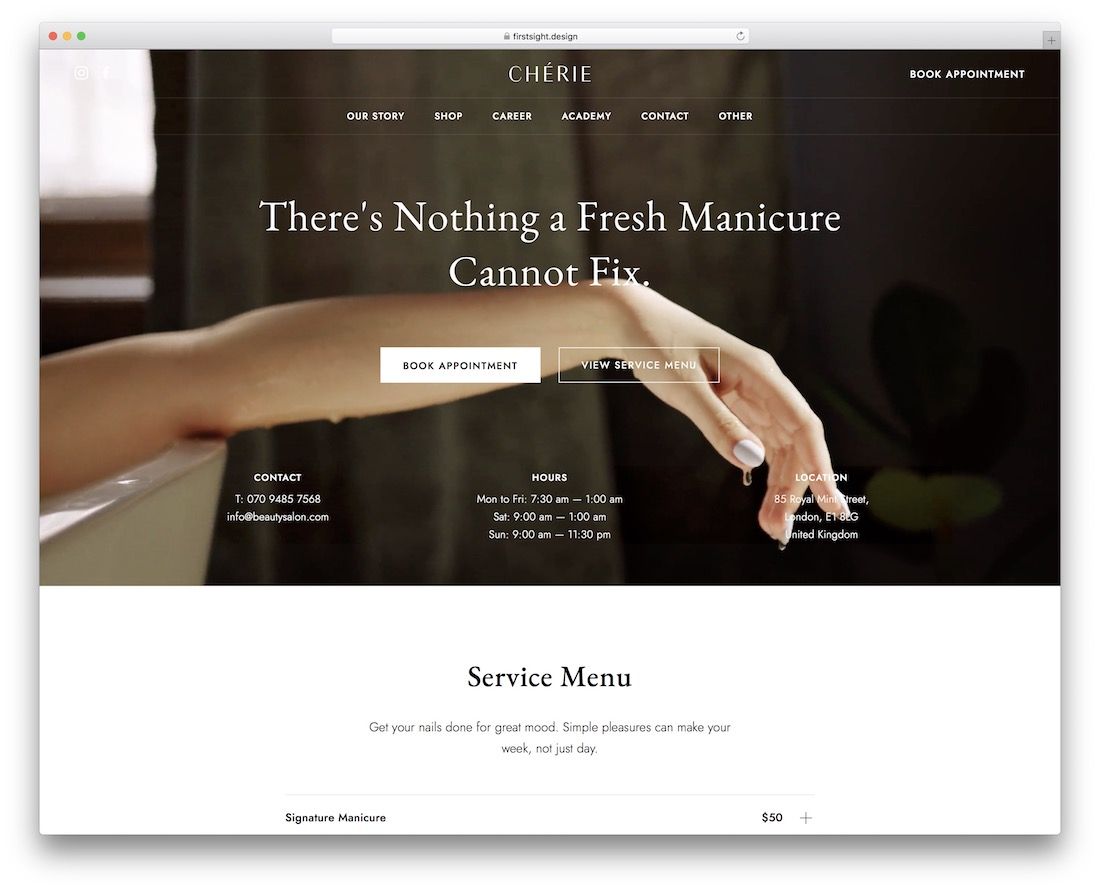 Cherie Small Business WordPress-Theme